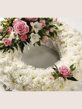 White Round Wreath