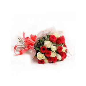 Red N White Roses