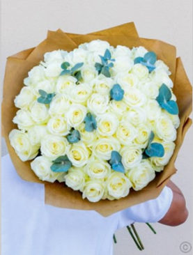 50 White Roses