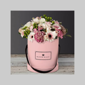 Peach Crown Hat Box