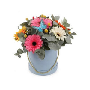 Gerberas Hat Box
