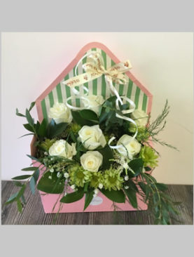 Pink Envelope Arrangement