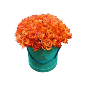 Orange Crown Hat Box