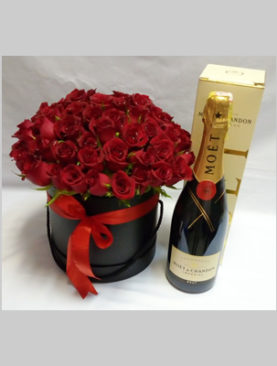 Moet & Hatbox Combination