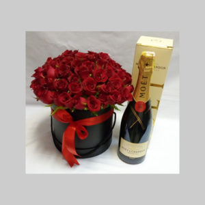 Moet & Hatbox Combination