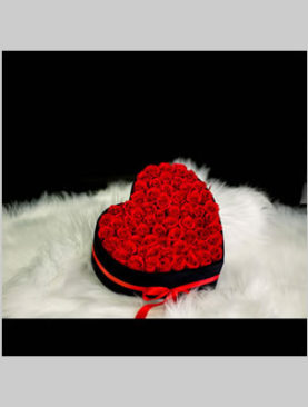 Forever Roses Heart Box