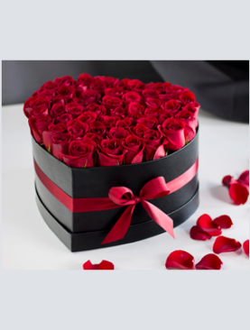 Luxury Roses Heart Box