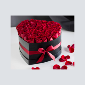 Luxury Roses Heart Box