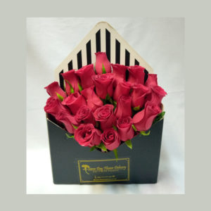 Red on Black Envelope