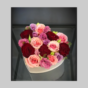 Pink and Lilac Heart Box