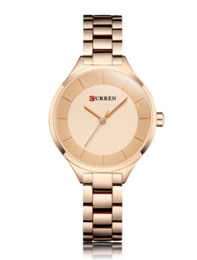 CURREN 9015 Women New Style Quartz Watch Ladies Casual Chain Steel Band Wristwatches