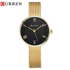 CURREN 9020 Fashion Lady Quartz Mesh Steel Watch Women Wrist Watch Variant