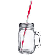 Clear Mason Drinking Jar