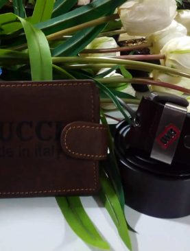 Original Leather Belt & Leather Wallet Brand for Men