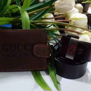 Original Leather Belt & Leather Wallet Brand for Men