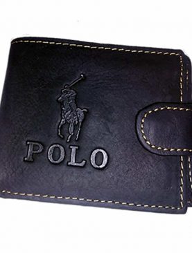 Polo Men's Leather Wallet Black/Brown
