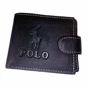 Polo Men's Leather Wallet Black/Brown