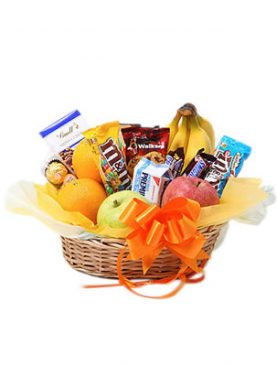 Deluxe Fruit and Sweets Basket