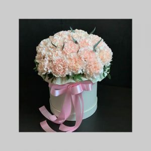 Peach Carnation Hatbox