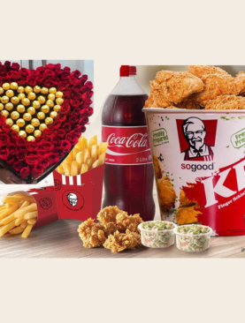 Flower-Kfc Colonel Bucket