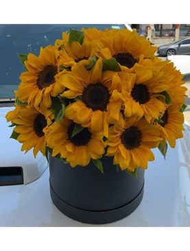 Sunflower Hatbox