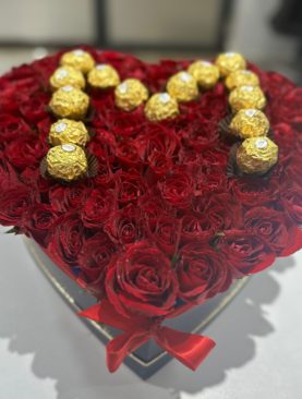 Chocolate-Initials Heart Box