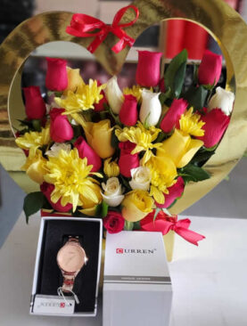 Flower bag watch combo