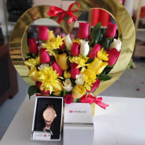 Flower bag watch combo